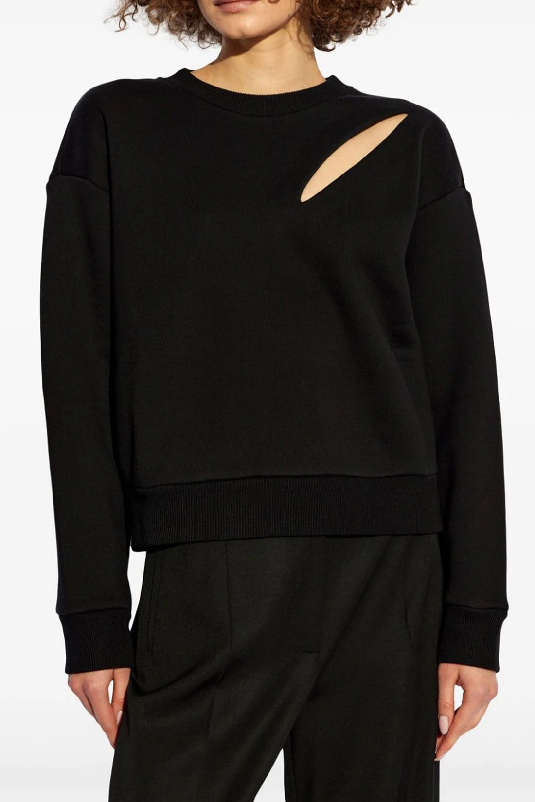 ALEXANDER MCQUEEN 38 cut and sew cotton sweatshirt
