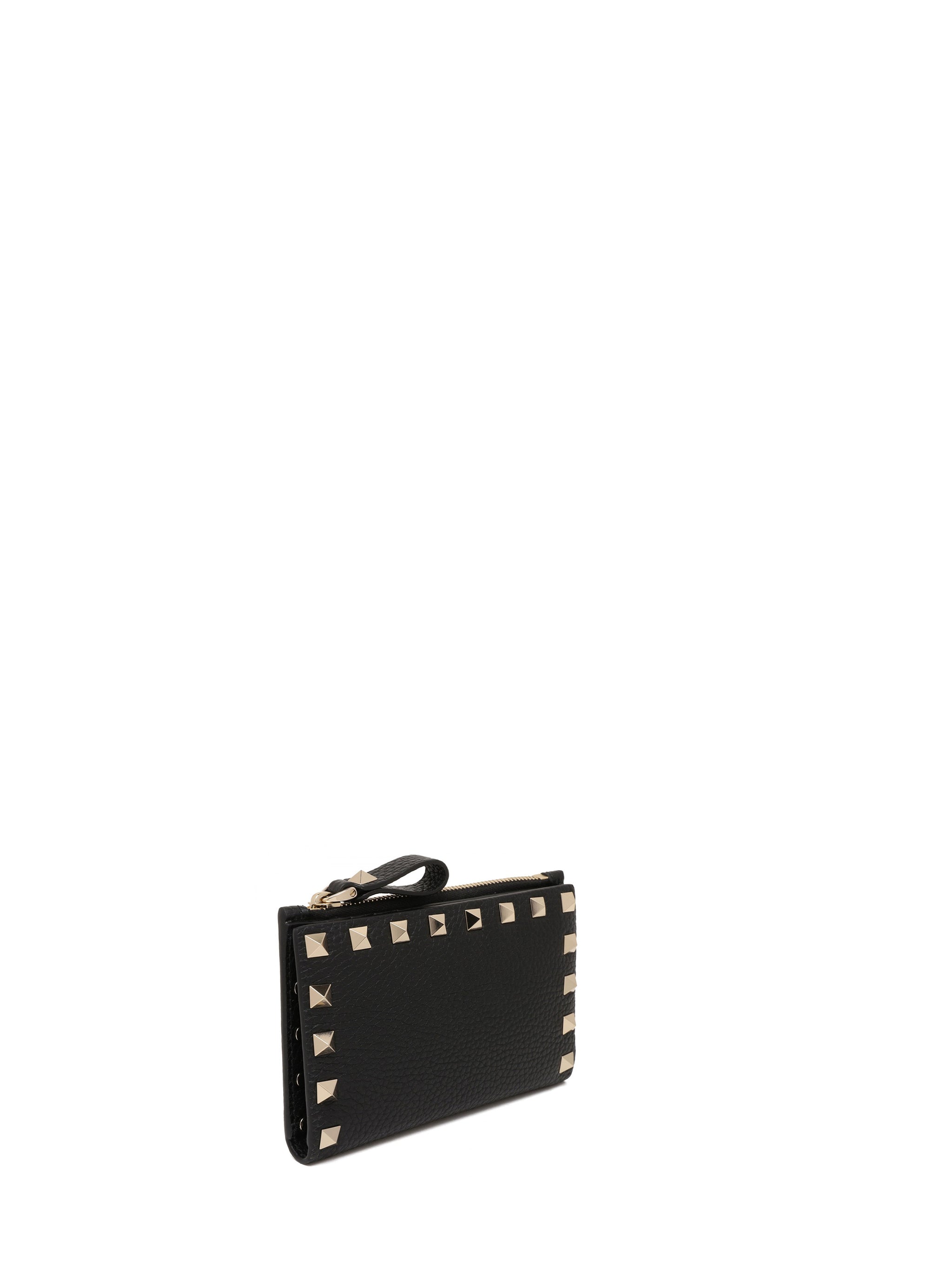 rockstud zip cardholder