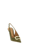 ferragamo sara slingbacks define a tapered silhouette through a rigorous point