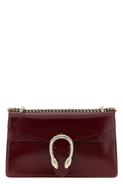 gucci rosso ancora dionysus medium shoulder bag in patent leather
