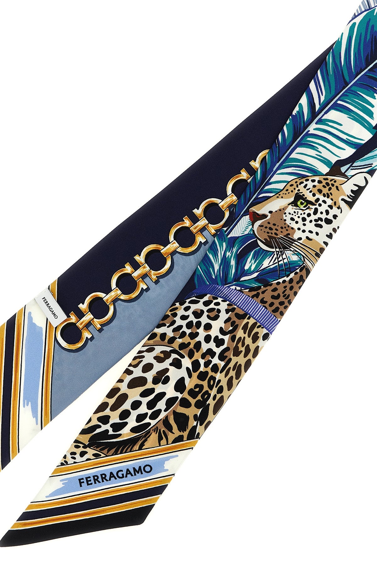 the ferragamo pure silk bandeau scarf represents the essence of italian versatil