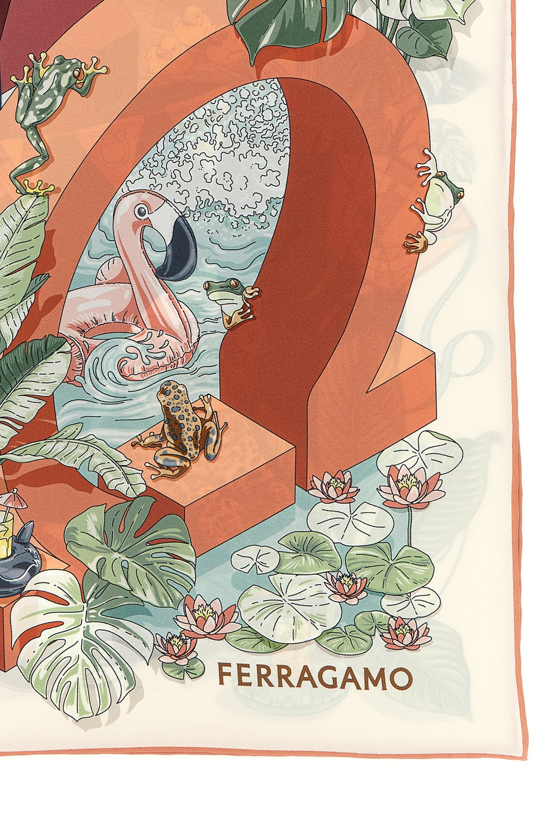 FERRAGAMO OS the jungle party ferragamo scarf represents an expression of pure italian craf