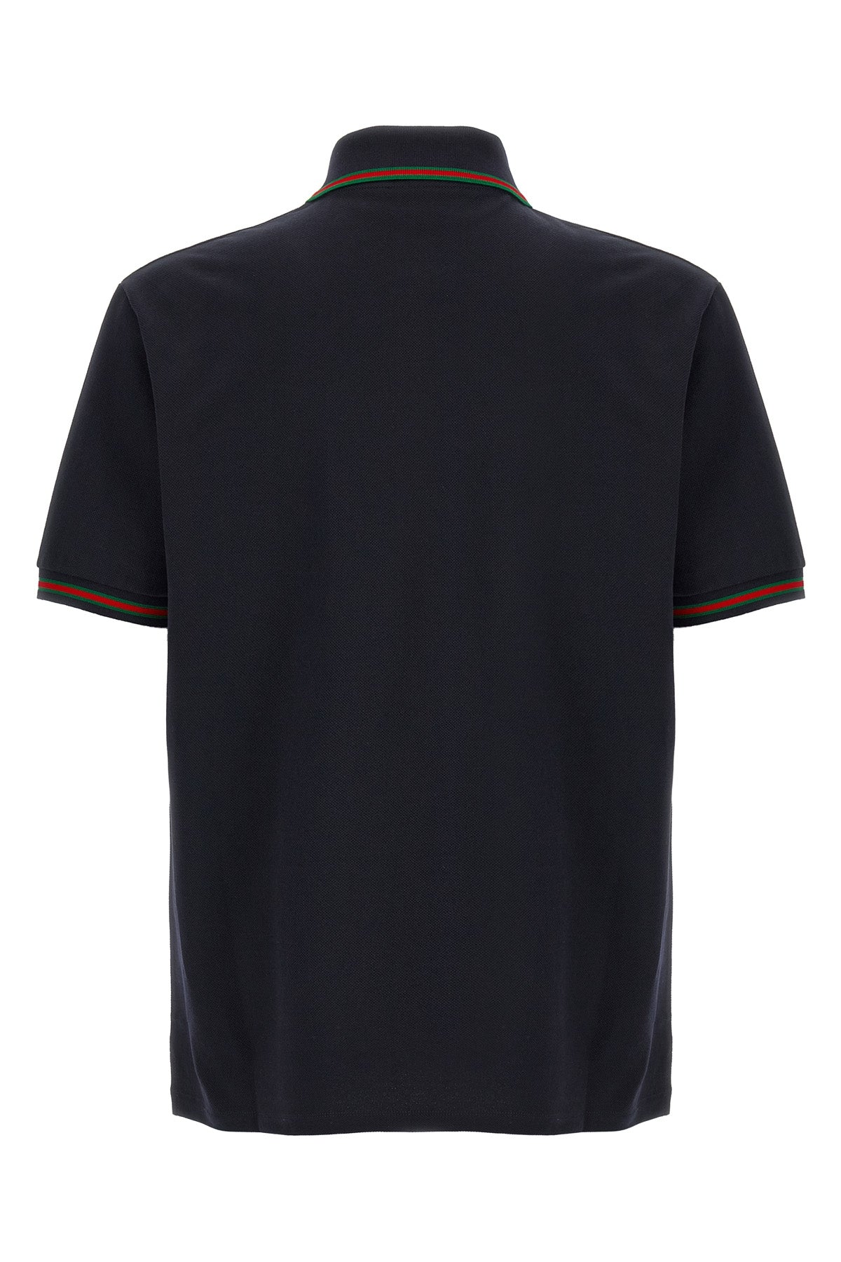 stretch cotton piquet polo shirt