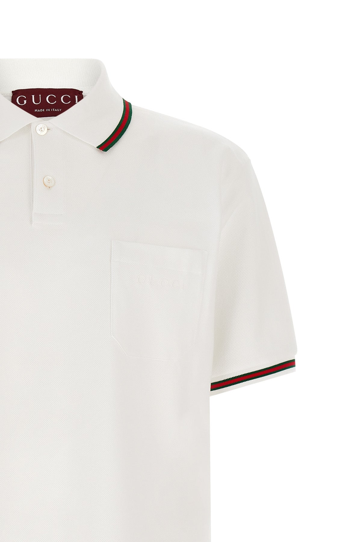 the gucci cotton piqué polo shirt