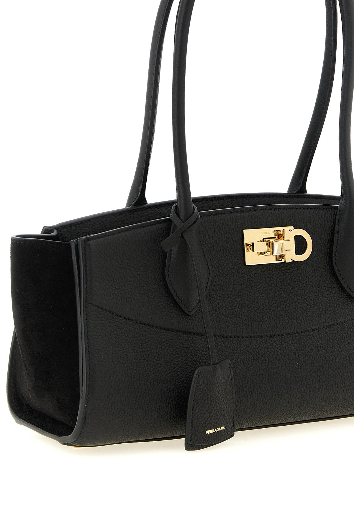the ferragamo studio soft east west shoulder bag - new ferragamo studio soft