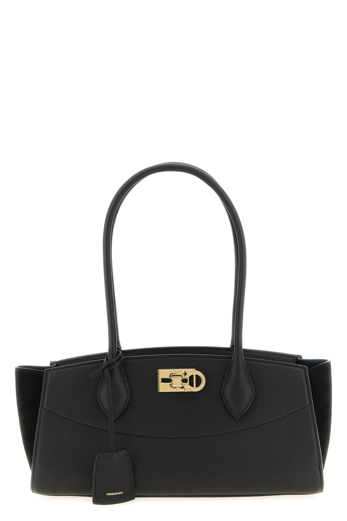 the ferragamo studio soft east west shoulder bag - new ferragamo studio soft