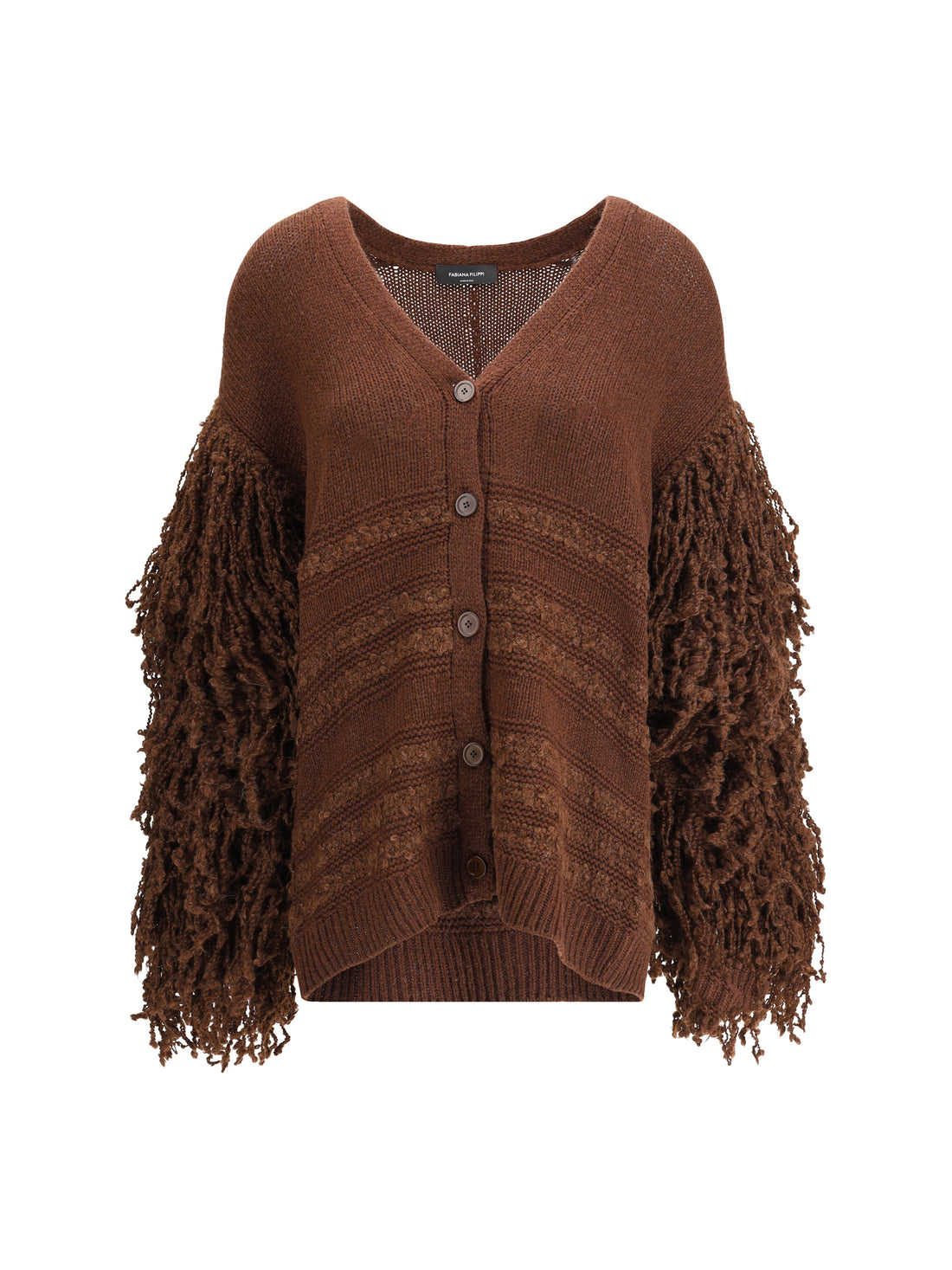FABIANA FILIPPI 42 fringes cardigan