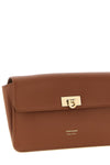 the ferragamo harley clutch defines structural precision through a rectangular