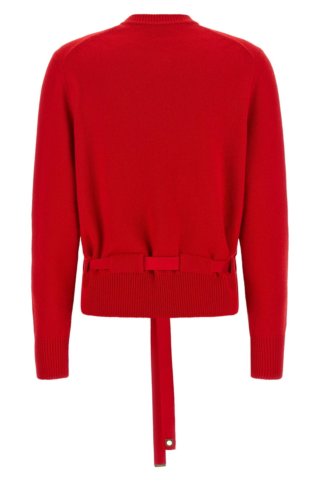 FERRAGAMO M the ferragamo cardigan in pure red cashmere redefines the codes of luxury knitwe