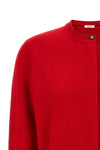 the ferragamo cardigan in pure red cashmere redefines the codes of luxury knitwe