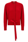 the ferragamo cardigan in pure red cashmere redefines the codes of luxury knitwe