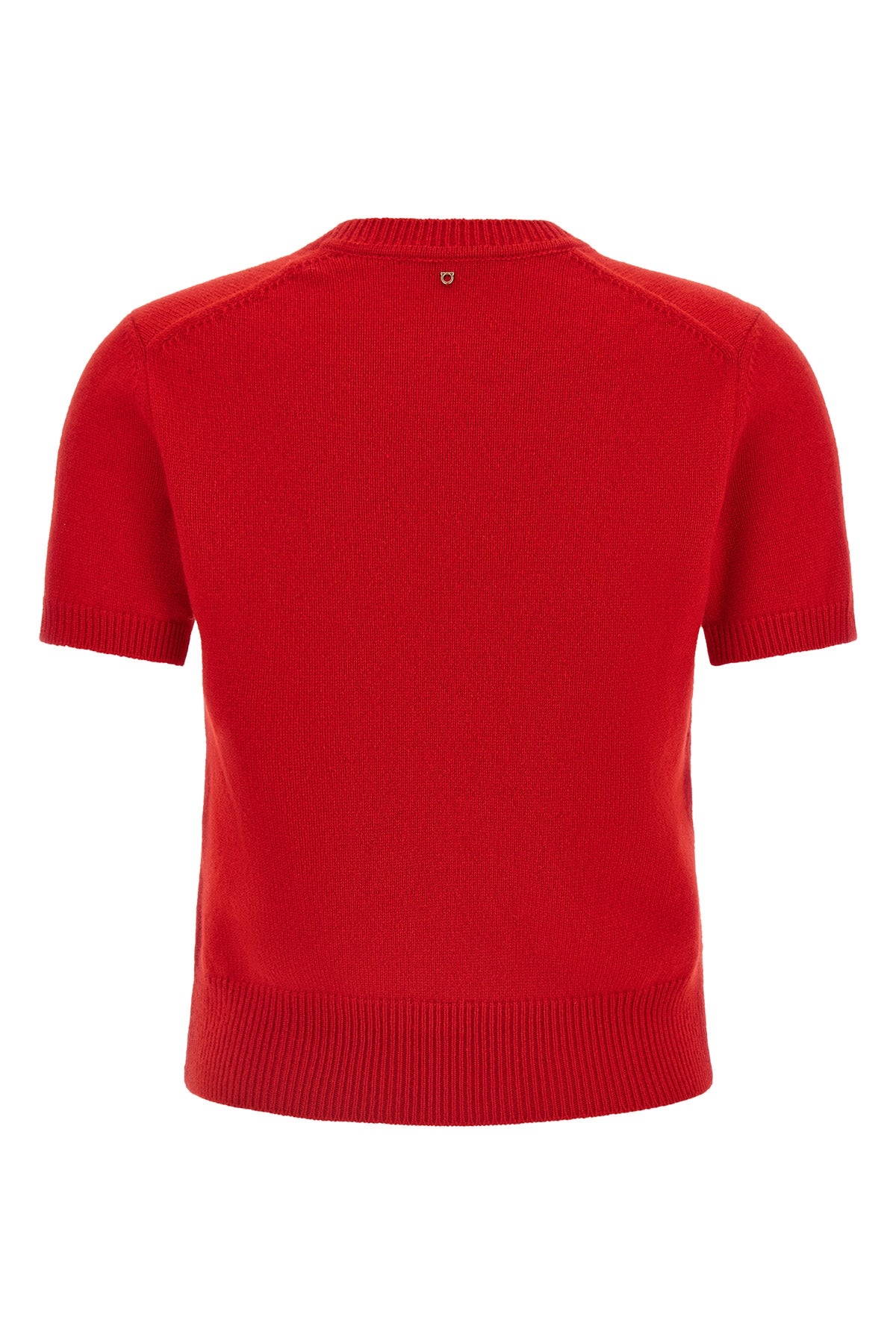 the ferragamo t-shirt redefines the codes of essential knitwear through a pure c