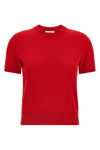 the ferragamo t-shirt redefines the codes of essential knitwear through a pure c