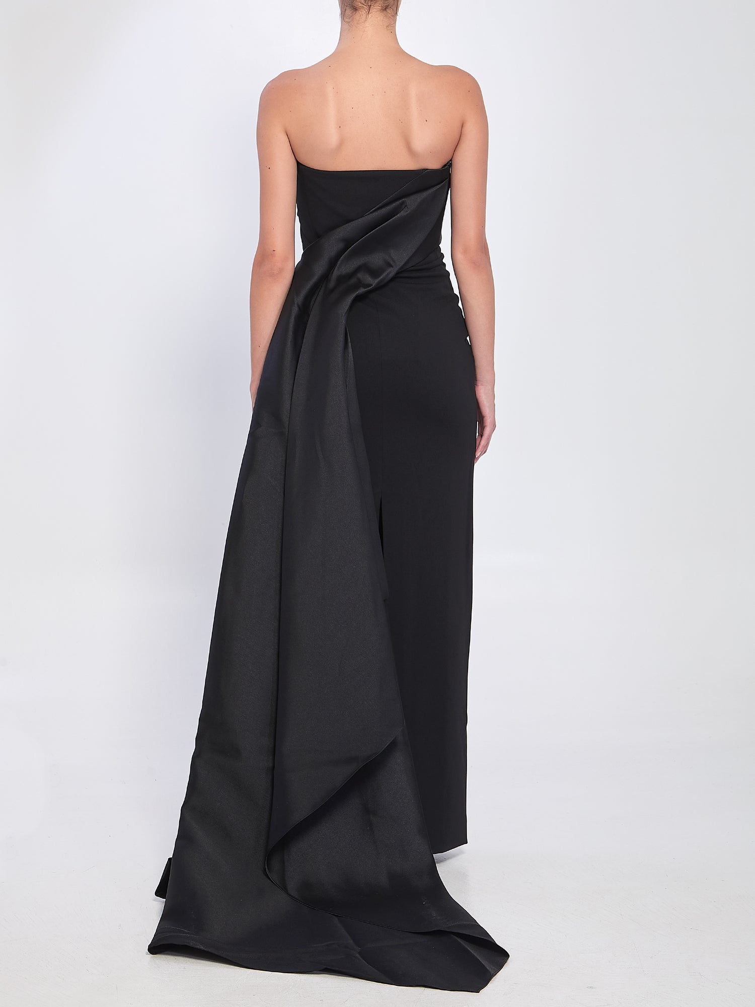 SOLACE LONDON 8 kisnley maxi dress in black 