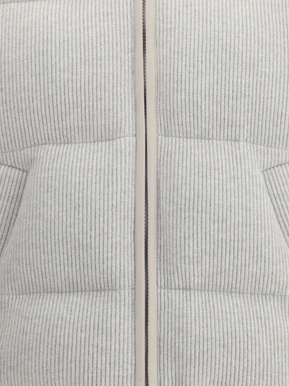 BRUNELLO CUCINELLI 42 lurex down jacket