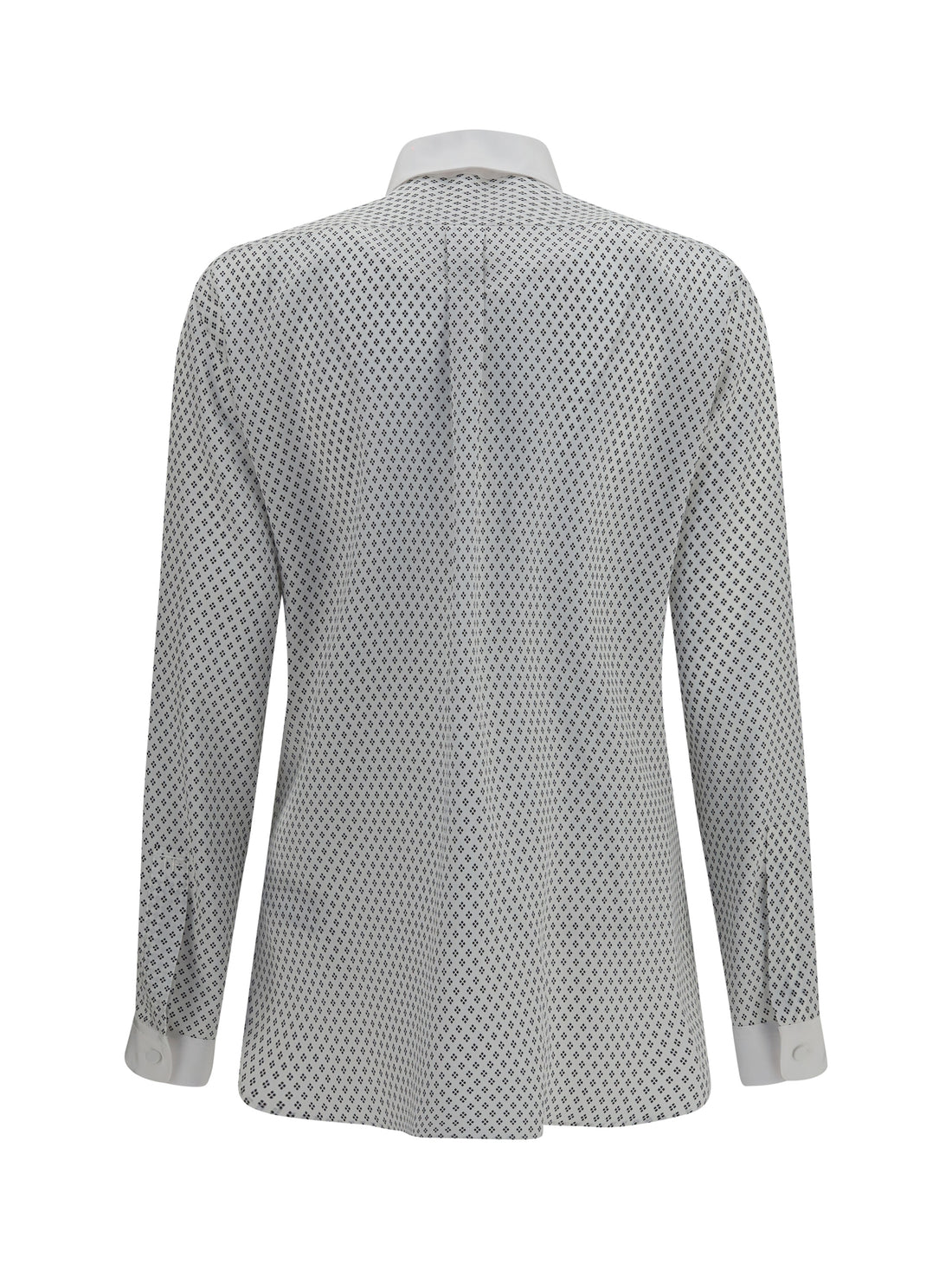 TOM FORD 38 diamond print silk crêpe de chine shirt