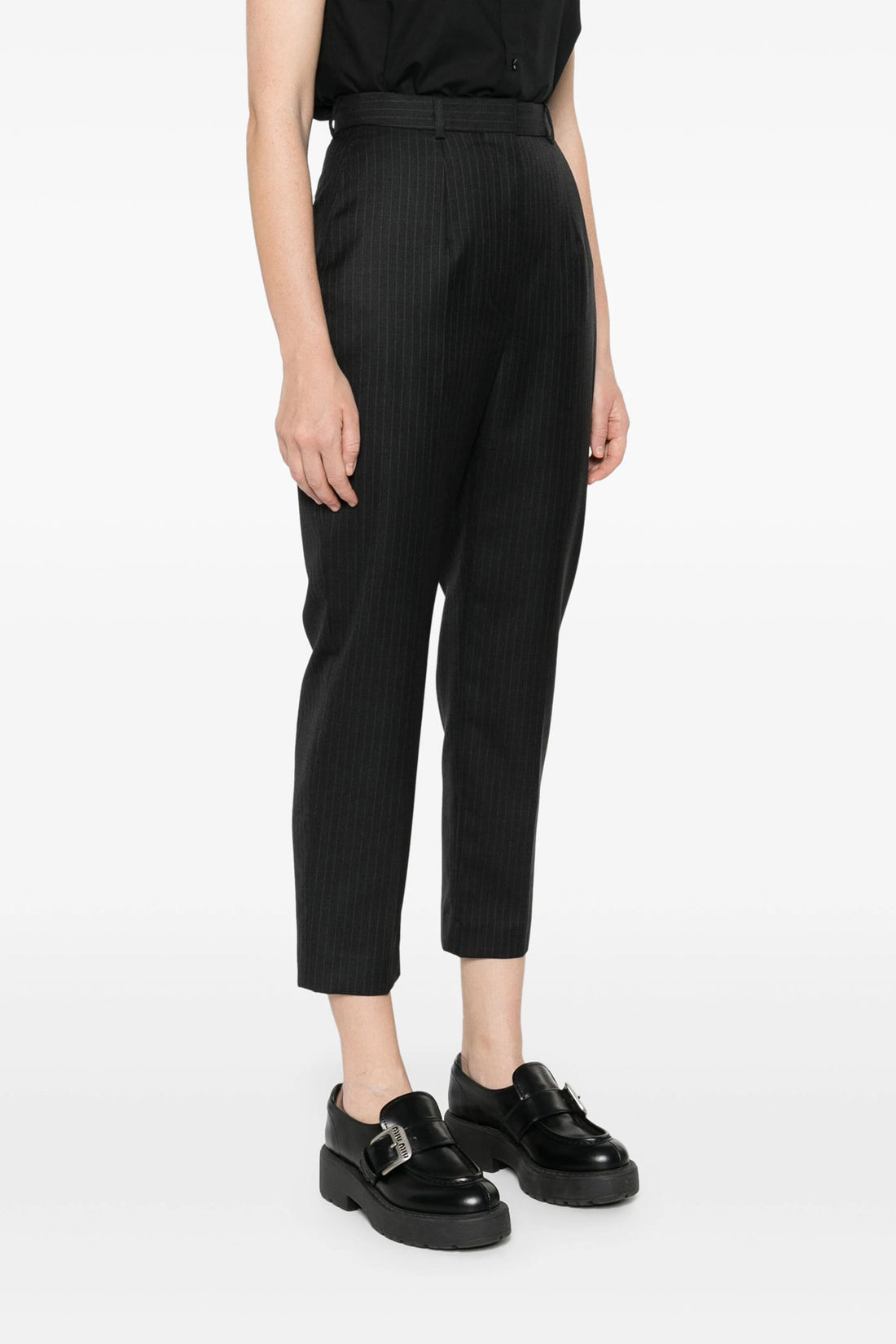 ALEXANDER MCQUEEN 44 pinstripe wool pants