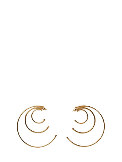 pierced solar hoops earrings large