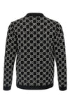 reversible gg fine tubular wool jacquard cardigan