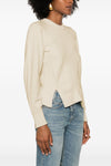 chevron corset wool and cashmere sweater