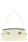 the ferragamo hug east-west shoulder bag in calf leather embodies sculptural e