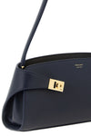 the ferragamo hug east-west shoulder bag stands out for its structured silhoue