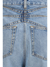 ALAIA 36 rounded denim trousers