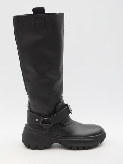 BURBERRY 38 stomp high boots