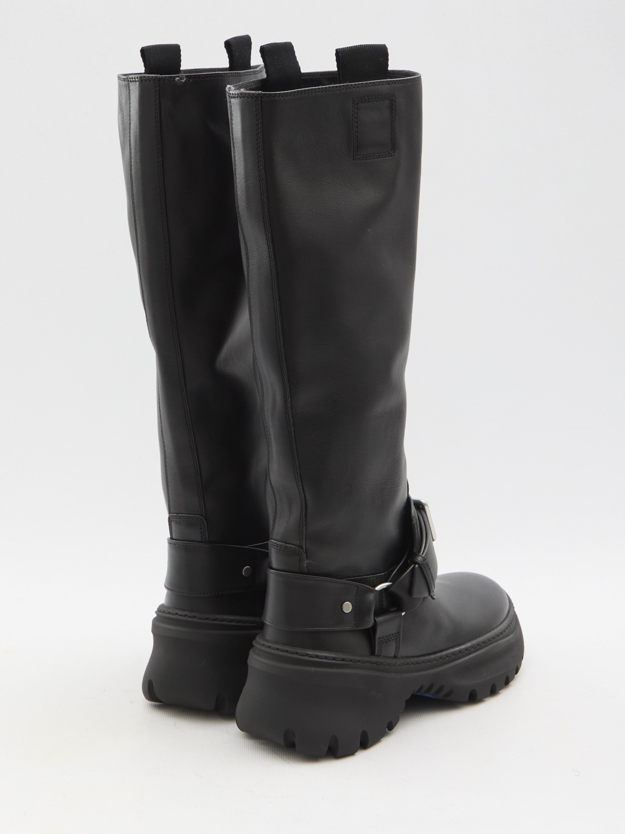 BURBERRY 38 stomp high boots