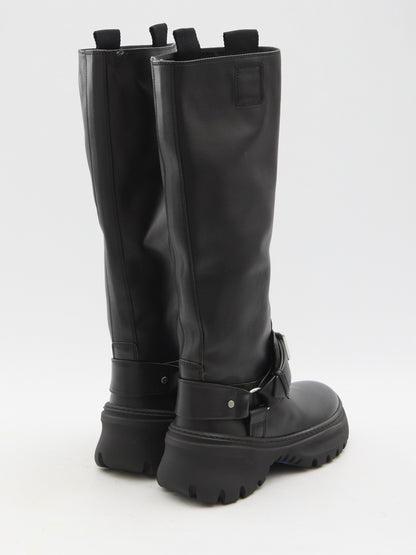 BURBERRY 38 stomp high boots