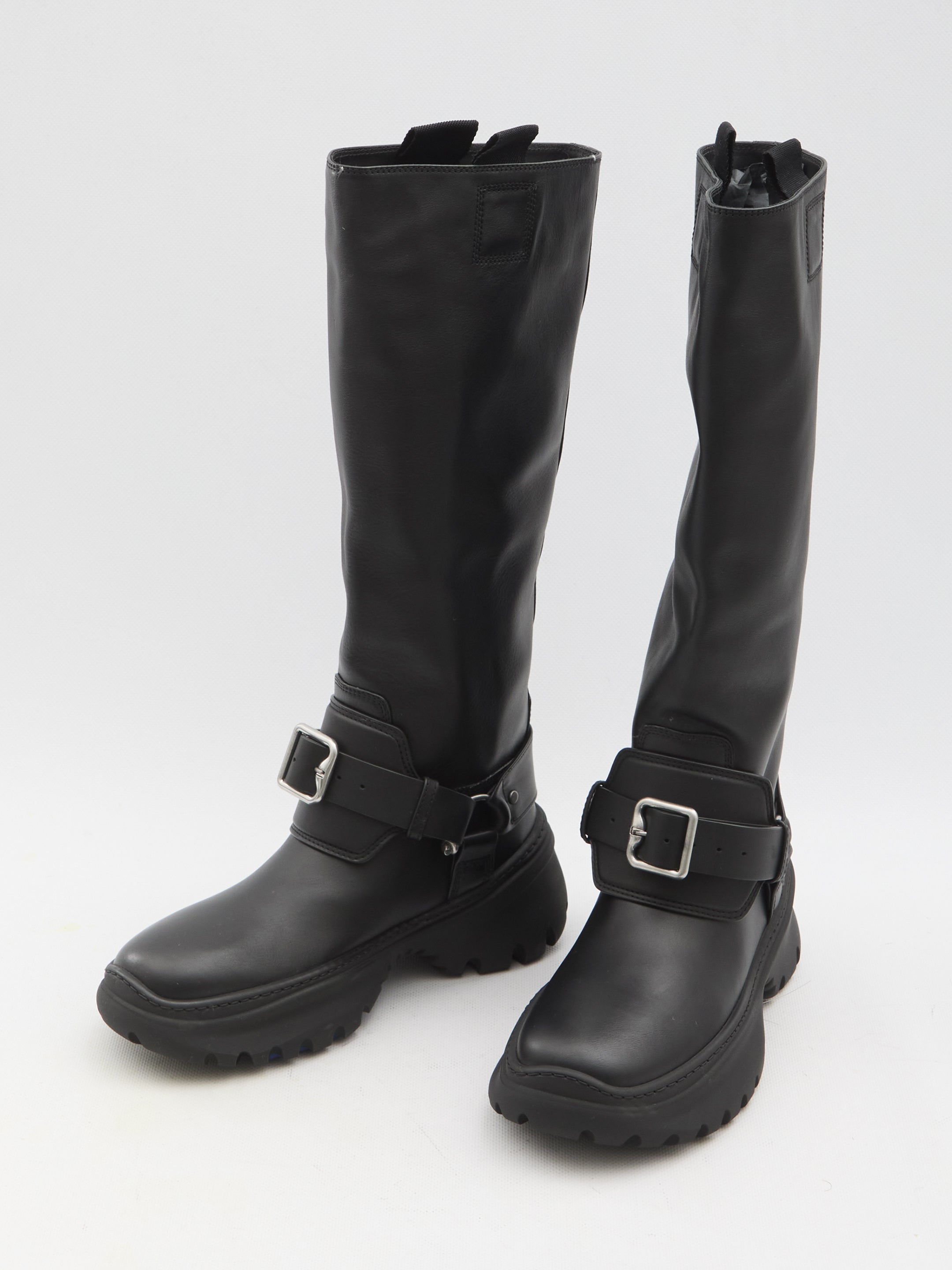 BURBERRY 38 stomp high boots