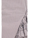striped ruffled peplum top