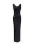 VERSACE 40 draped jersey long dress