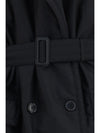 double-breasted belted coat