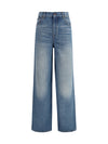 high-rise wide-leg jeans