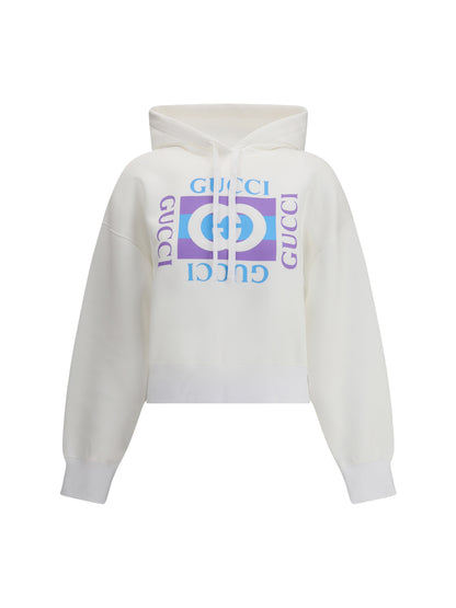 GUCCI M printed logo hoodie