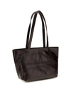 medium punch leather tote bag