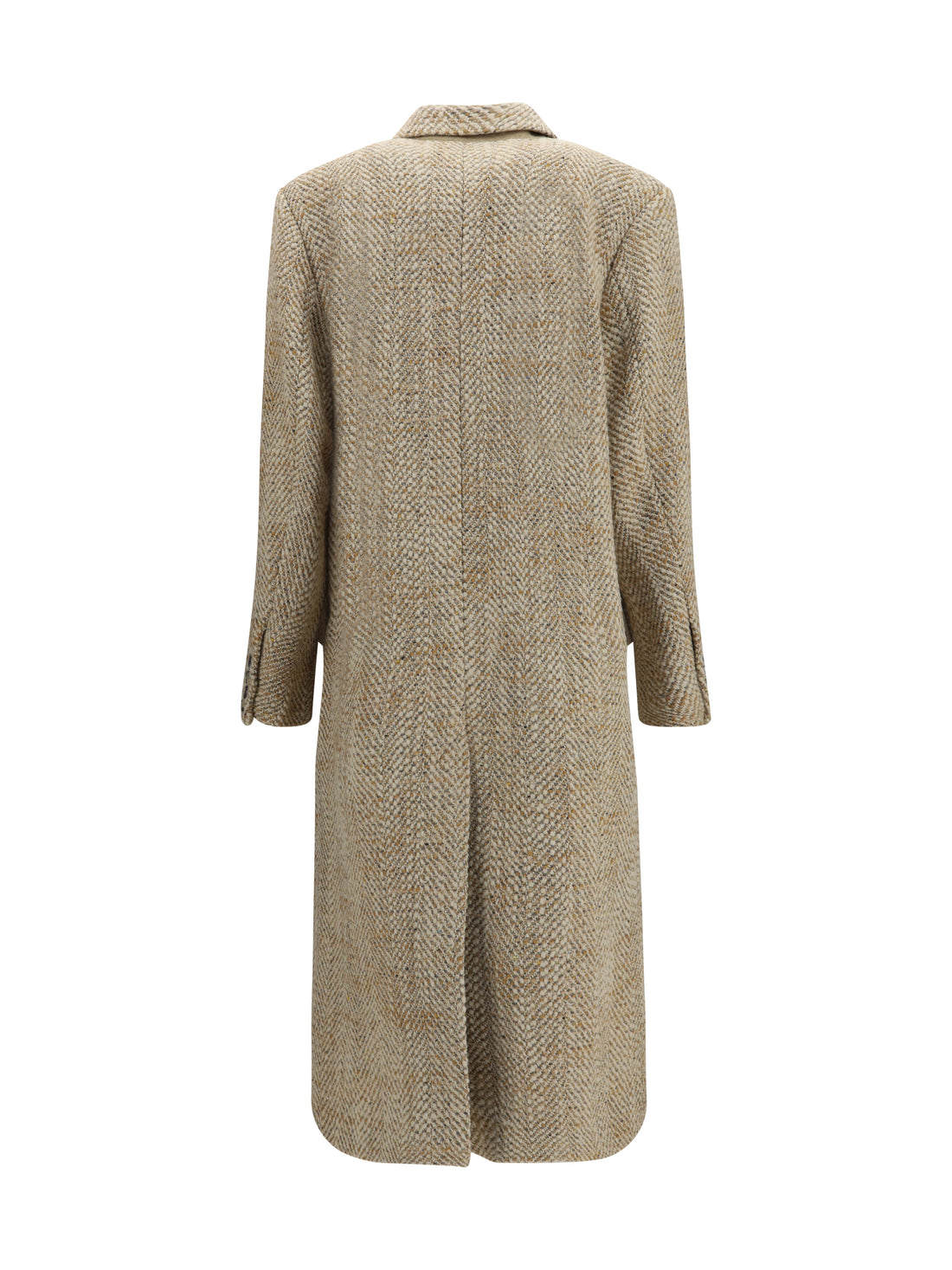 MARANT ETOILE 34 pilda herringbone wool-blend coat