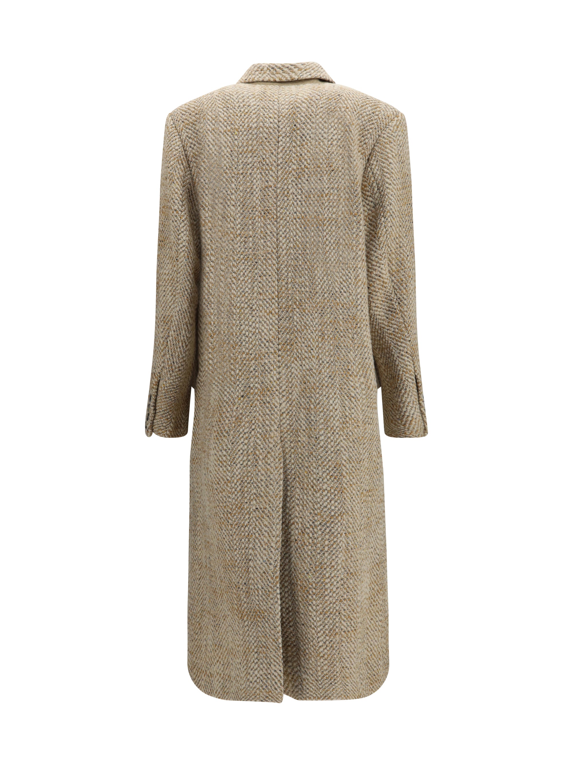 pilda herringbone wool-blend coat