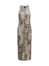 novoli midi animal print dess