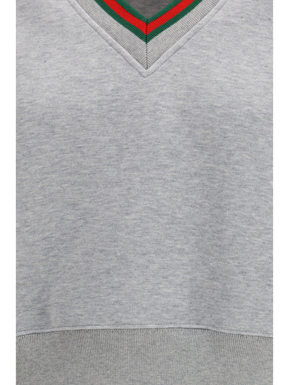 GUCCI S web cotton jersey sweatshirt 