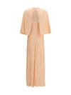 bouquet jacquard long dress