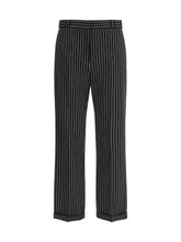 TOM FORD 40 striped wool cotton barathea chino pants