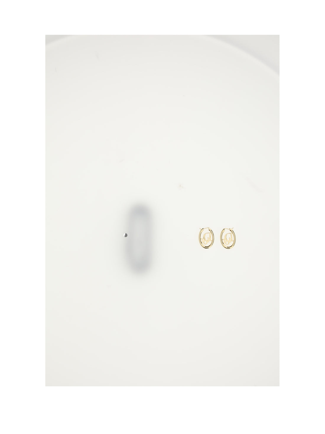 DIOR OS dior oblique hoop earrings