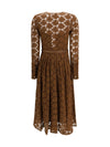 agrume midi dress in lace