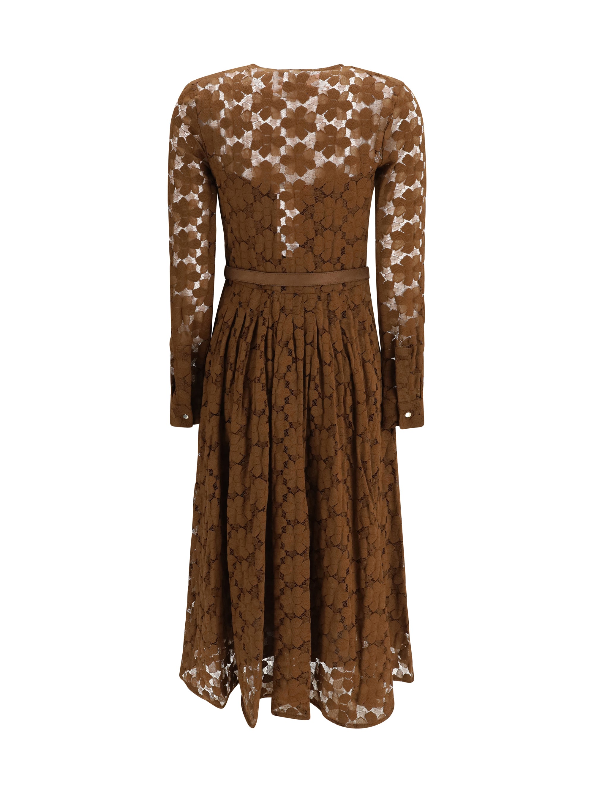 agrume midi dress in lace