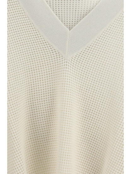 BRUNELLO CUCINELLI L cashmere net sweater 