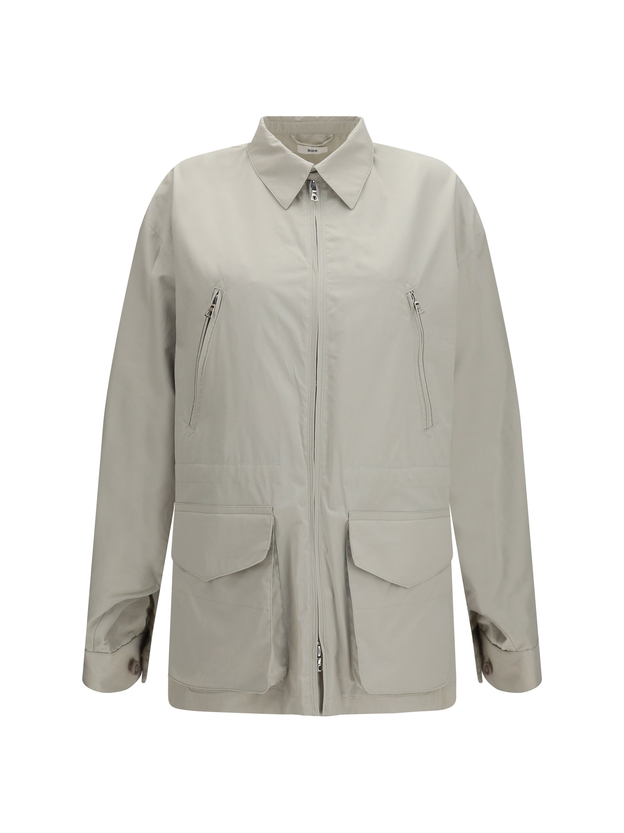 cotton zipped pockets jacket