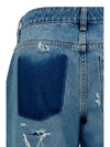 straight-leg jeans