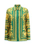 VERSACE 44 printed silk shirt 
